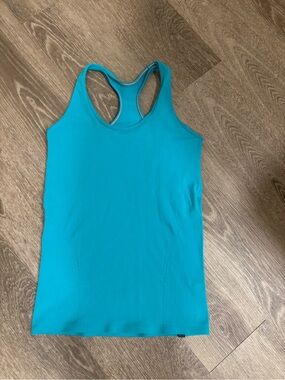 Girls Ivivva Teal Racerback Tank Top | Size 12